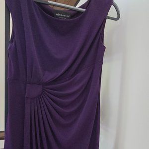 Connected Apparel Sleeveless Dress Plum color